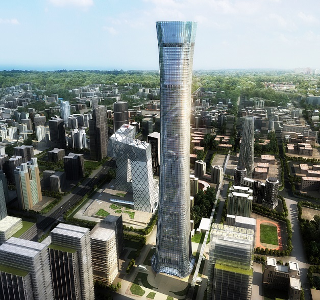 立博ladbrokes中标北京第一高528米中国尊  创造行业“第一高”大满贯纪录